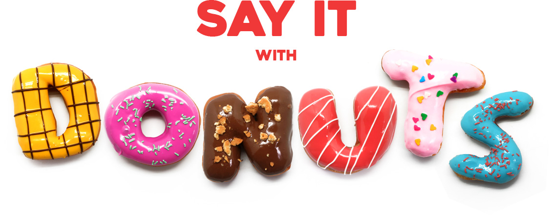 Wondernuts - say it with alphabet donuts, donat huruf